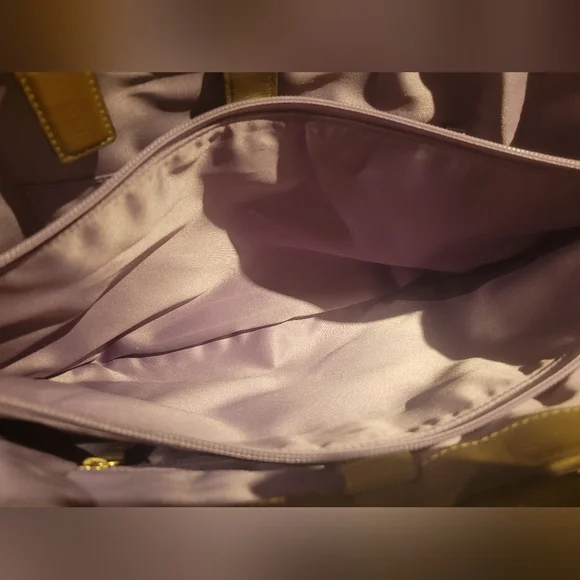 coach brown & gold 2000s coach carly patchwork tote bag - Picture 3 of 5